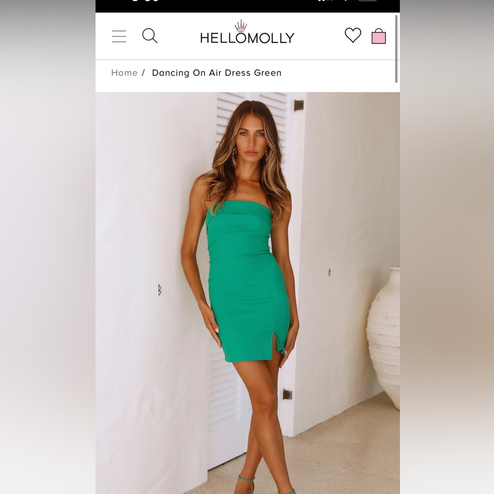 Green Hello Molly Mini Dress